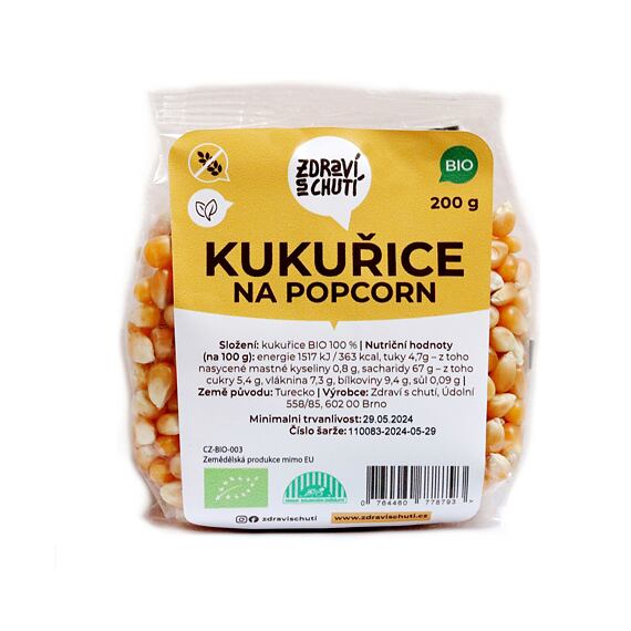 Kukuřice na výrobu popcornu 200 g BIO Zdraví s chutí