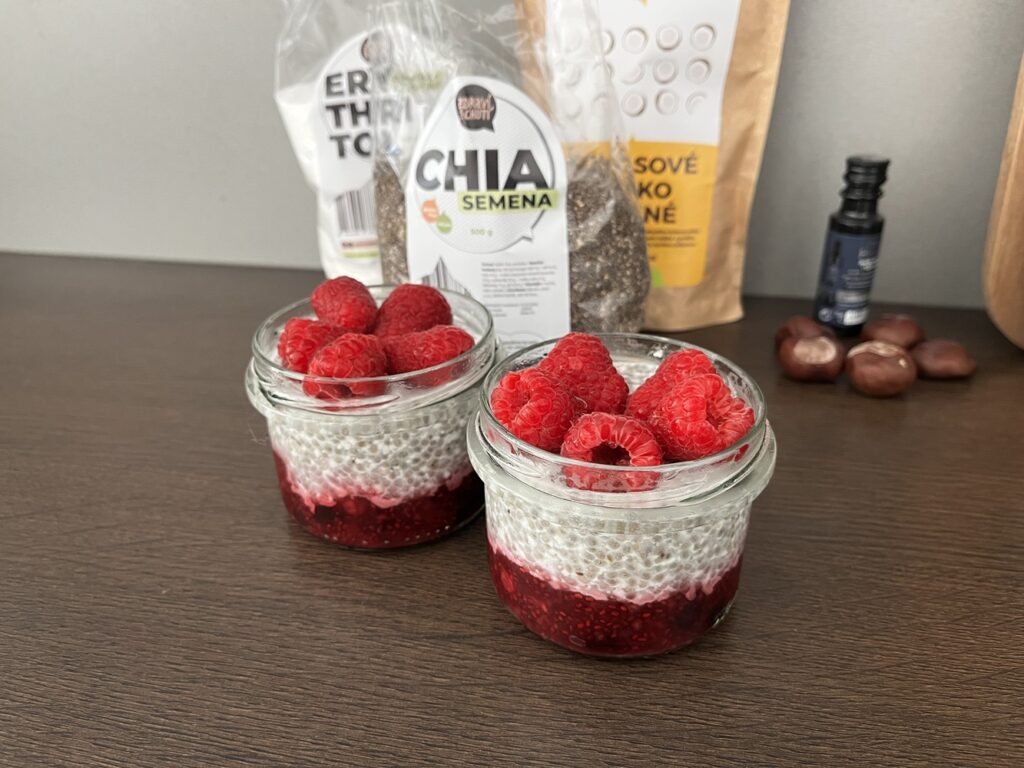 Kokosový chia puding